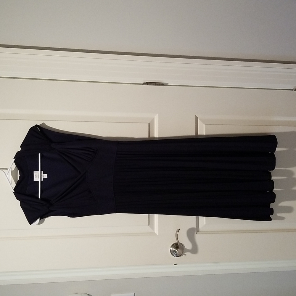 Suzi Chin for Maggy boutique size 6 navy blue dress